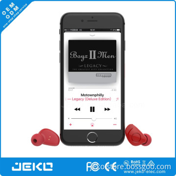 New TWS true wireless bluetooth earbuds oem logo with charging box